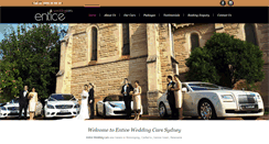 Desktop Screenshot of enticeweddingcars.com.au