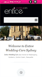 Mobile Screenshot of enticeweddingcars.com.au
