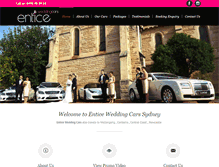 Tablet Screenshot of enticeweddingcars.com.au